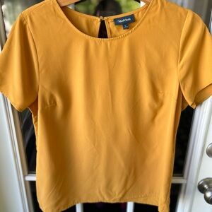 ModCloth size large l women’s yellow summer blouse shirt